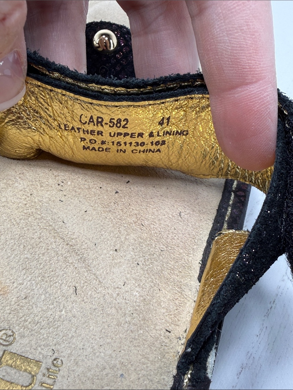 Alegria Black Iridescent Embellished Thong Sandals - Picture 7 of 9